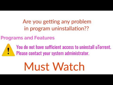 uninstall does not remove program